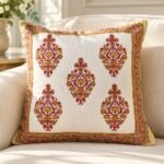 Russet Medallion Cotton Cushion Covers — Set of 5