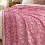 Rose Botanical Field Reversible Cotton Dohar