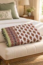 Russet Botanical Sprig Reversible Cotton Dohar - Image 2