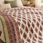 Russet Botanical Sprig Reversible Cotton Dohar