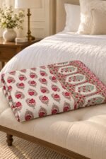 Rose Paisley Garden Reversible Cotton Dohar - Image 2