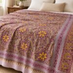 Amethyst Paisley Garden Reversible Cotton Dohar