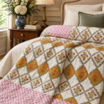 Saffron Lattice Quilt