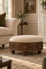 The Jaipur Heritage Round Ottoman - Image 6