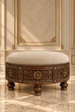 The Jaipur Heritage Round Ottoman - Image 3