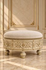 The Jaipur Heritage Round Ottoman - Image 4