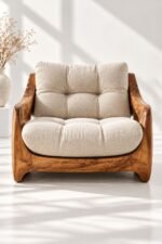 The Arden Teak Wood Lounge Chair - Image 2