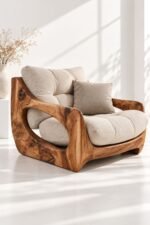 The Arden Teak Wood Lounge Chair