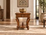 Amber Suite – Handcrafted Teak Storage Side Table