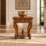 Amber Suite – Handcrafted Teak Storage Side Table