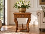 Amber Suite – Handcrafted Teak Storage Side Table - Image 4