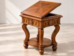Amber Suite – Handcrafted Teak Storage Side Table - Image 2
