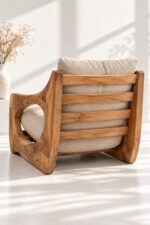 The Arden Teak Wood Lounge Chair - Image 3