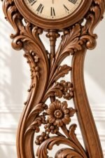 The Belgravia Heritage Longcase Clock | Hand-Carved Wooden Grandfather Clock - Image 3