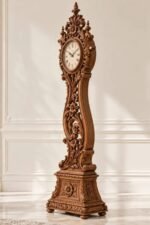 The Belgravia Heritage Longcase Clock | Hand-Carved Wooden Grandfather Clock - Image 4